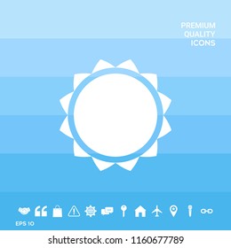 Sun icon symbol