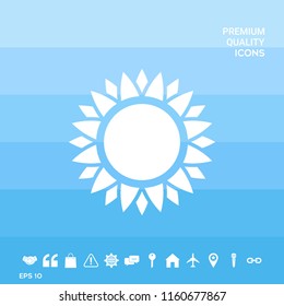 Sun icon symbol
