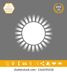 Sun icon symbol