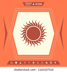 Sun icon symbol