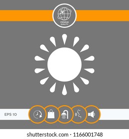 Sun icon symbol