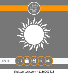 Sun icon symbol