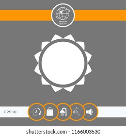 Sun icon symbol