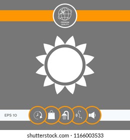 Sun icon symbol