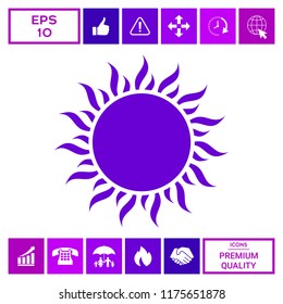 Sun icon symbol