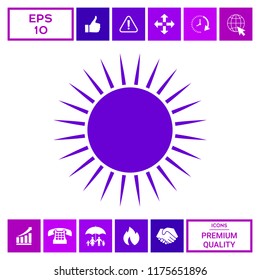 Sun icon symbol