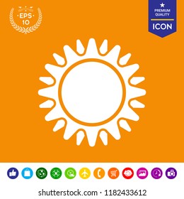 Sun icon symbol
