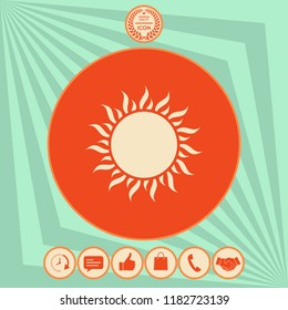 Sun icon symbol