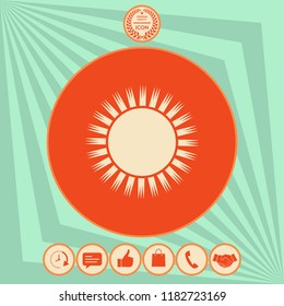 Sun icon symbol