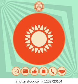 Sun icon symbol