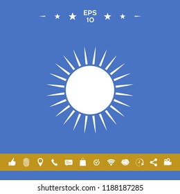 Sun icon symbol