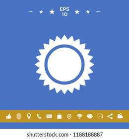 Sun icon symbol
