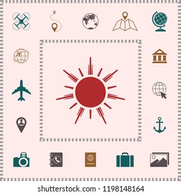 Sun icon symbol