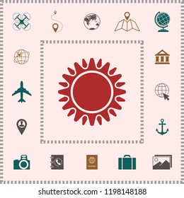Sun icon symbol