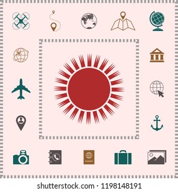 Sun icon symbol