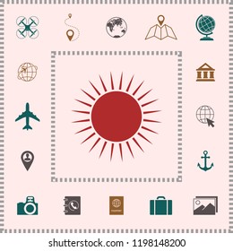 Sun icon symbol