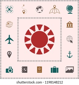 Sun icon symbol