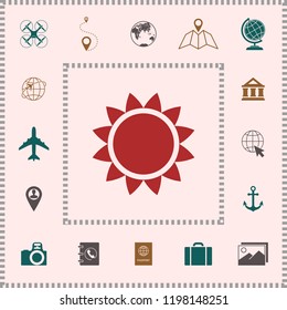 Sun icon symbol