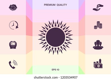 Sun icon symbol