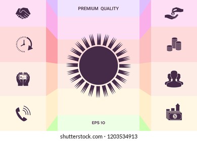 Sun icon symbol