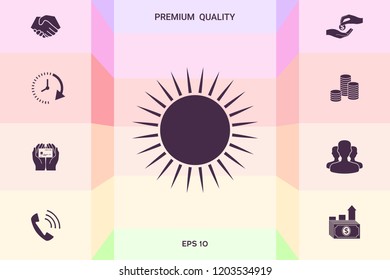 Sun icon symbol