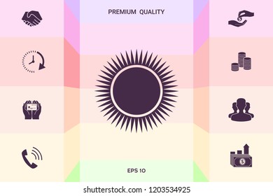 Sun icon symbol