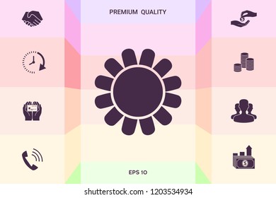 Sun icon symbol