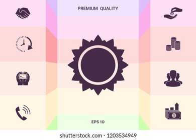 Sun icon symbol
