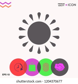 Sun icon symbol
