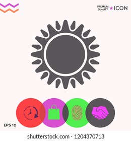 Sun icon symbol