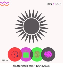 Sun icon symbol