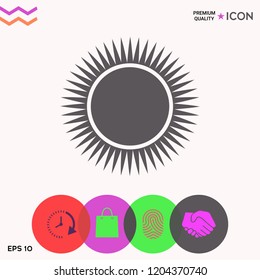 Sun icon symbol