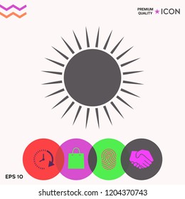 Sun icon symbol