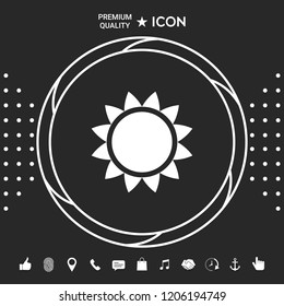 Sun icon symbol