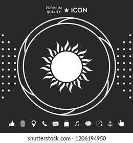 Sun icon symbol