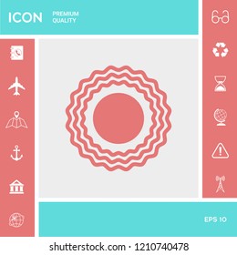 Sun icon symbol