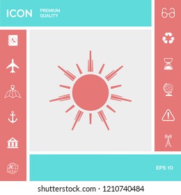 Sun icon symbol