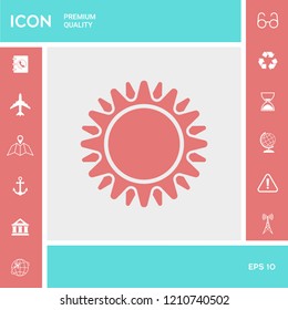 Sun icon symbol