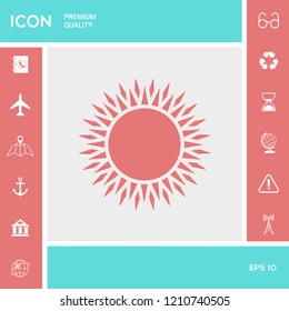 Sun icon symbol