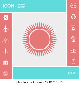 Sun icon symbol