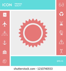 Sun icon symbol