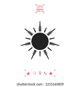 Sun icon symbol