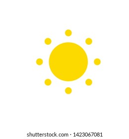 sun icon; sun symbol; sun