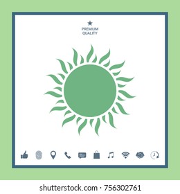 Sun icon symbol