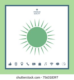 Sun icon symbol
