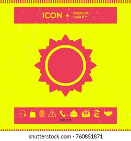 Sun icon symbol