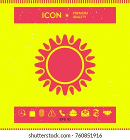 Sun icon symbol