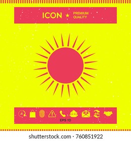 Sun icon symbol