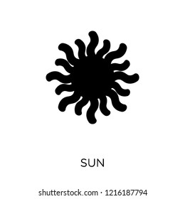 Sun icon. Sun symbol design from Summer collection. Simple element vector illustration on white background.