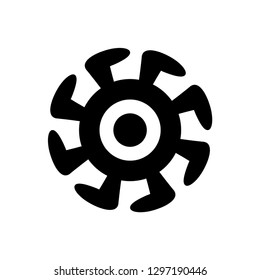Sun icon. Sun symbol for design. Vector and illustration print.